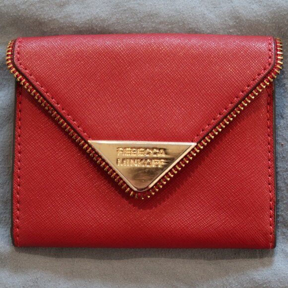 Rebecca Minkoff Small Red Envelope Coin/ Card Wallet - Picture 1 of 7